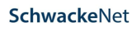 Das Bild zeigt das Logo der Marke SchwackeNet in dunkelblauer Schrift auf weißem Hintergrund.