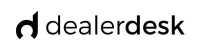 Schwarzes Logo mit stilisiertem, kleinem Buchstaben d gefolgt von dem Wort dealerdesk in moderner, schwarzer Schrift auf weißem Hintergrund.