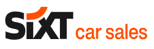 Alt-Text: Logo mit dem Text Sixt car sales in schwarzer und orangefarbener Schrift.