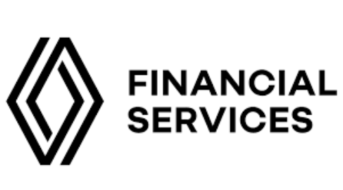 Das Bild zeigt ein Logo mit dem stilisierten Emblem eines abstrakten geometrischen Musters links und den Worten „FINANCIAL SERVICES“ rechts daneben in Großbuchstaben.